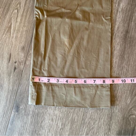 Escada Beige Cotton Flat Front Straight Trouser 6 - Picture 7 of 10